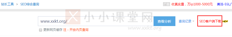 杭州seo培训方法四:站长之家之SEO客户端