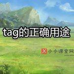 tag的正确用途