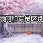 顾问和专员的区别